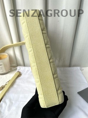 Dior Lady D-Joy Medium Yellow Cannage Handbag Shoulder Bag