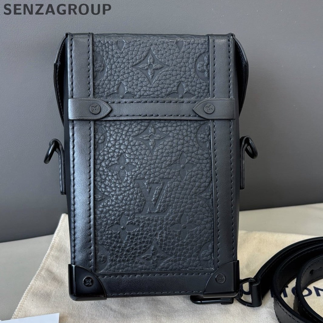 Louis Vuitton Trunk Vertical Monogram Crossbody Black Unisex Adults