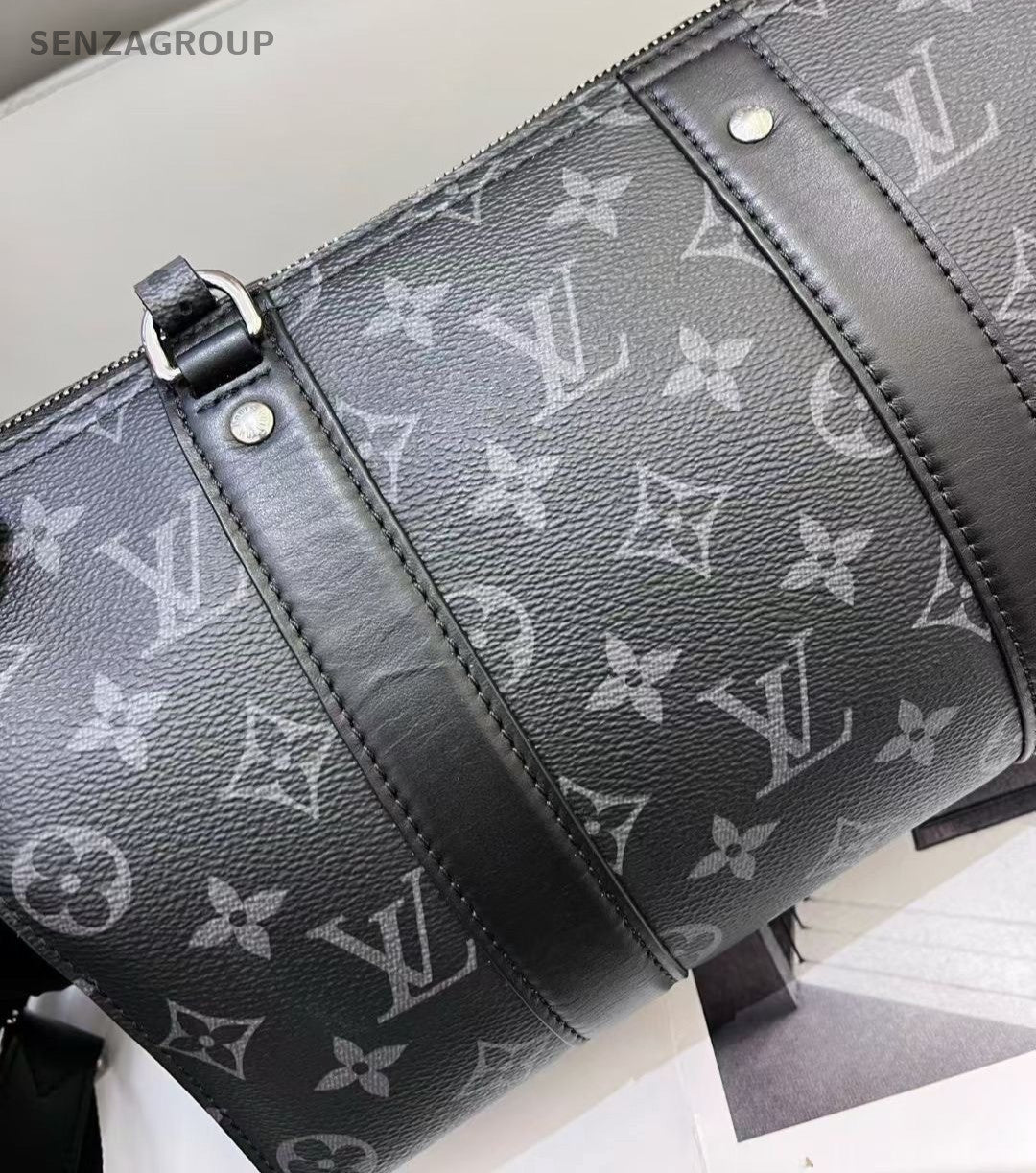 Louis Vuitton keepall27 Monogram Handbag Shoulder Bag Black