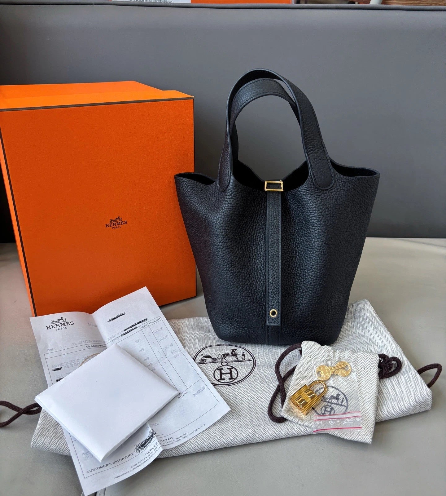 Hermès Picotin 18 Handbag Black Women Classic