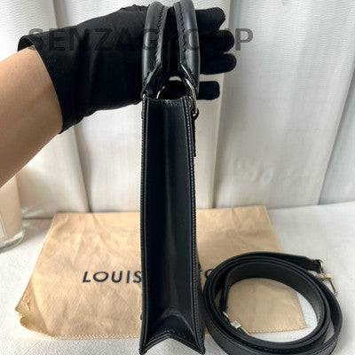 Louis Vuitton Black Epi Leather Tote Bag Shoulder Crossbody Classic Women