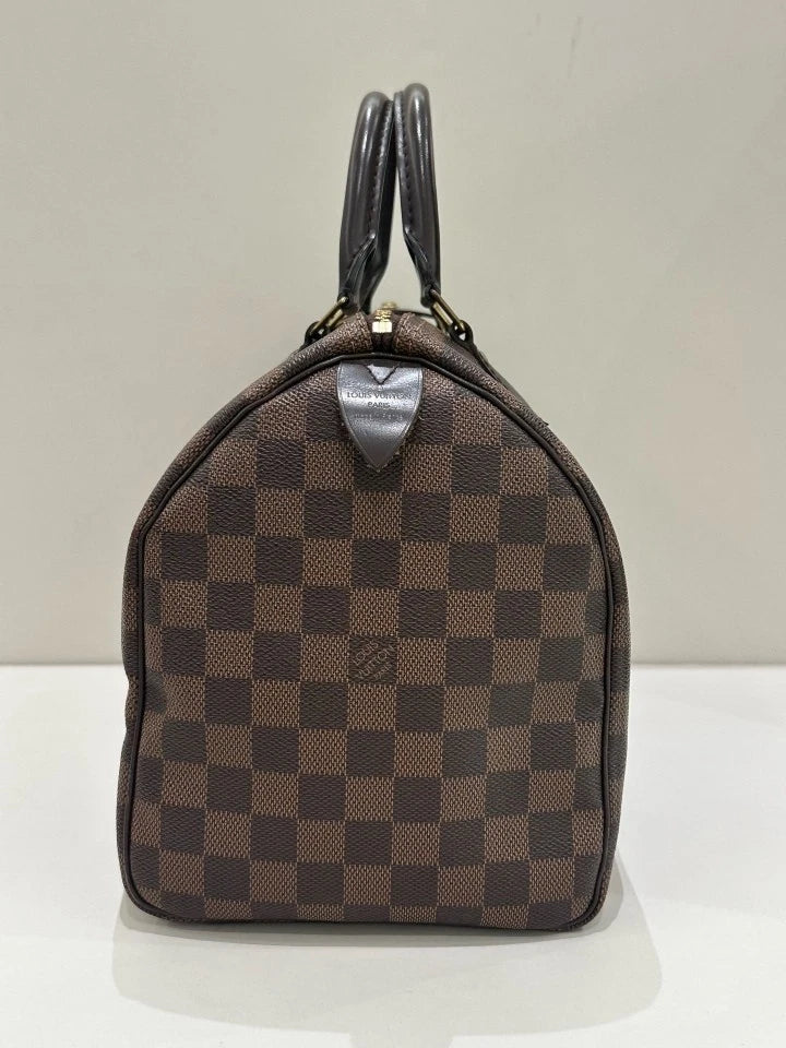 Louis Vuitton Brown Canvas Speedy30 Handbag For Women