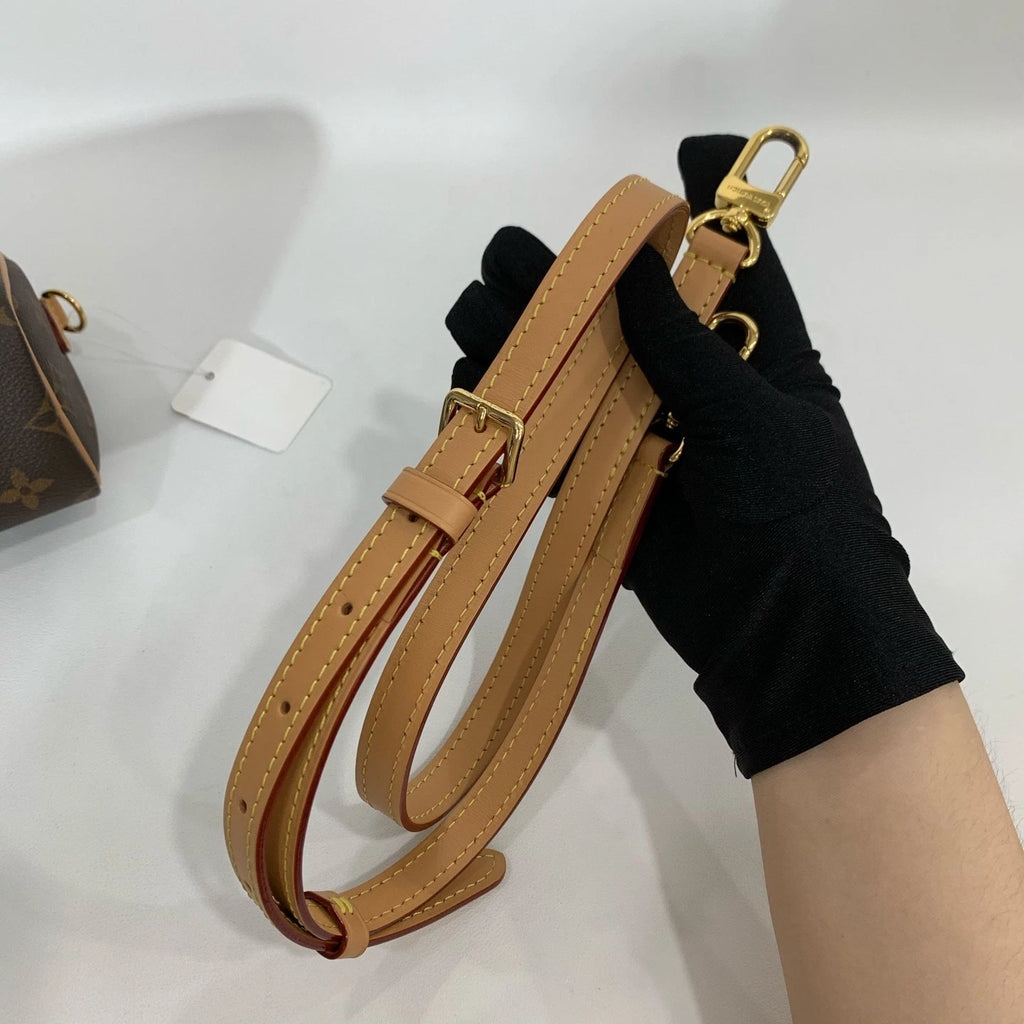 Louis Vuitton Speedy Nano Canvas Shoulder Bag For Women