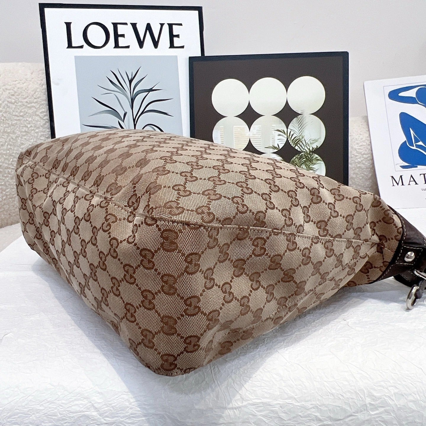 Gucci Vintage Monogram Canvas Shoulder Crossbody For Women