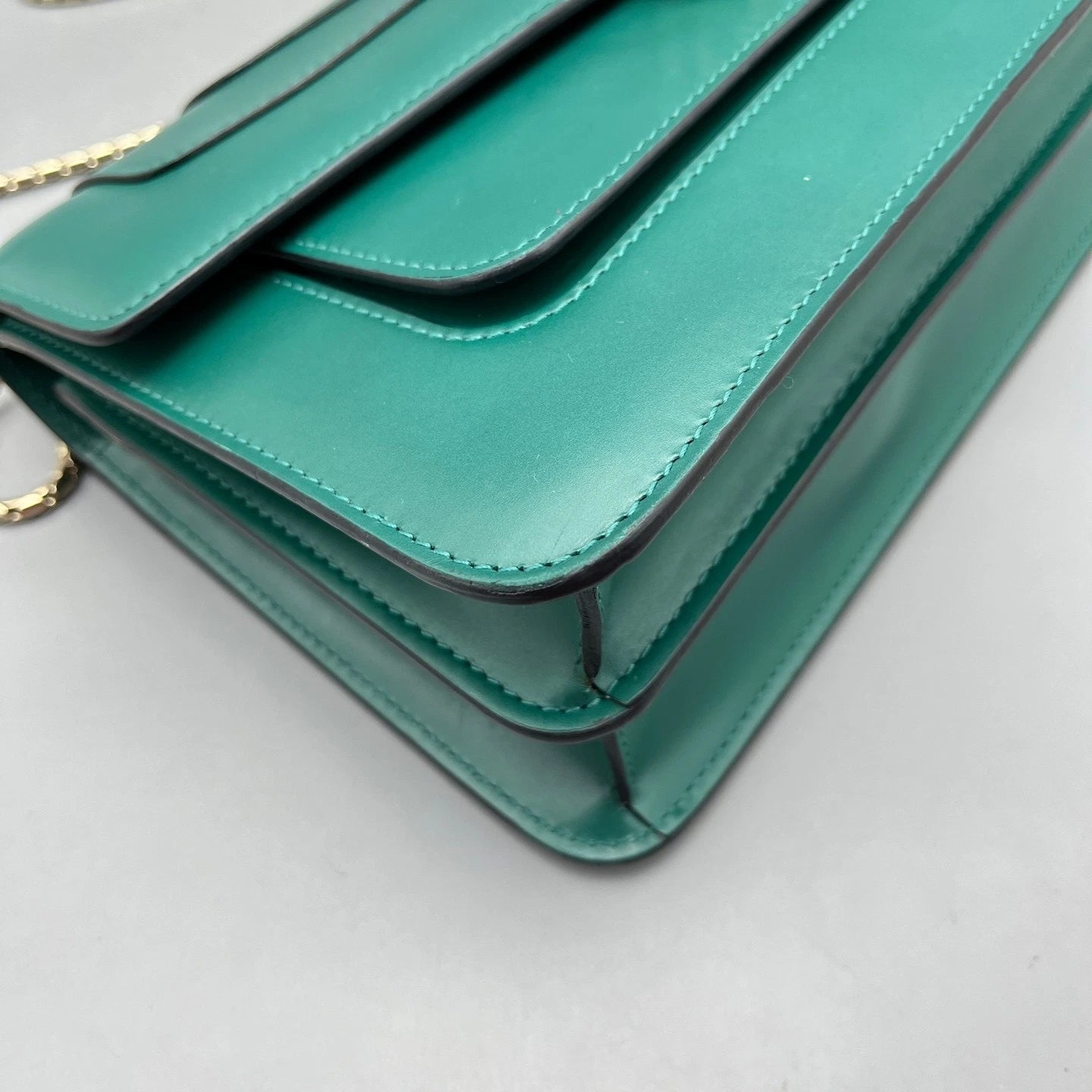 Bvlgari Medium Serpenti Shoulder Bag Green For Women