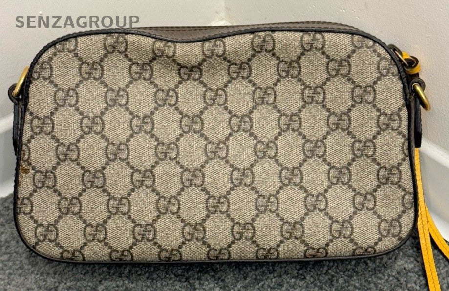 Gucci Neo Vintage Shoulder Bag Brown Gold Women Classic Designer