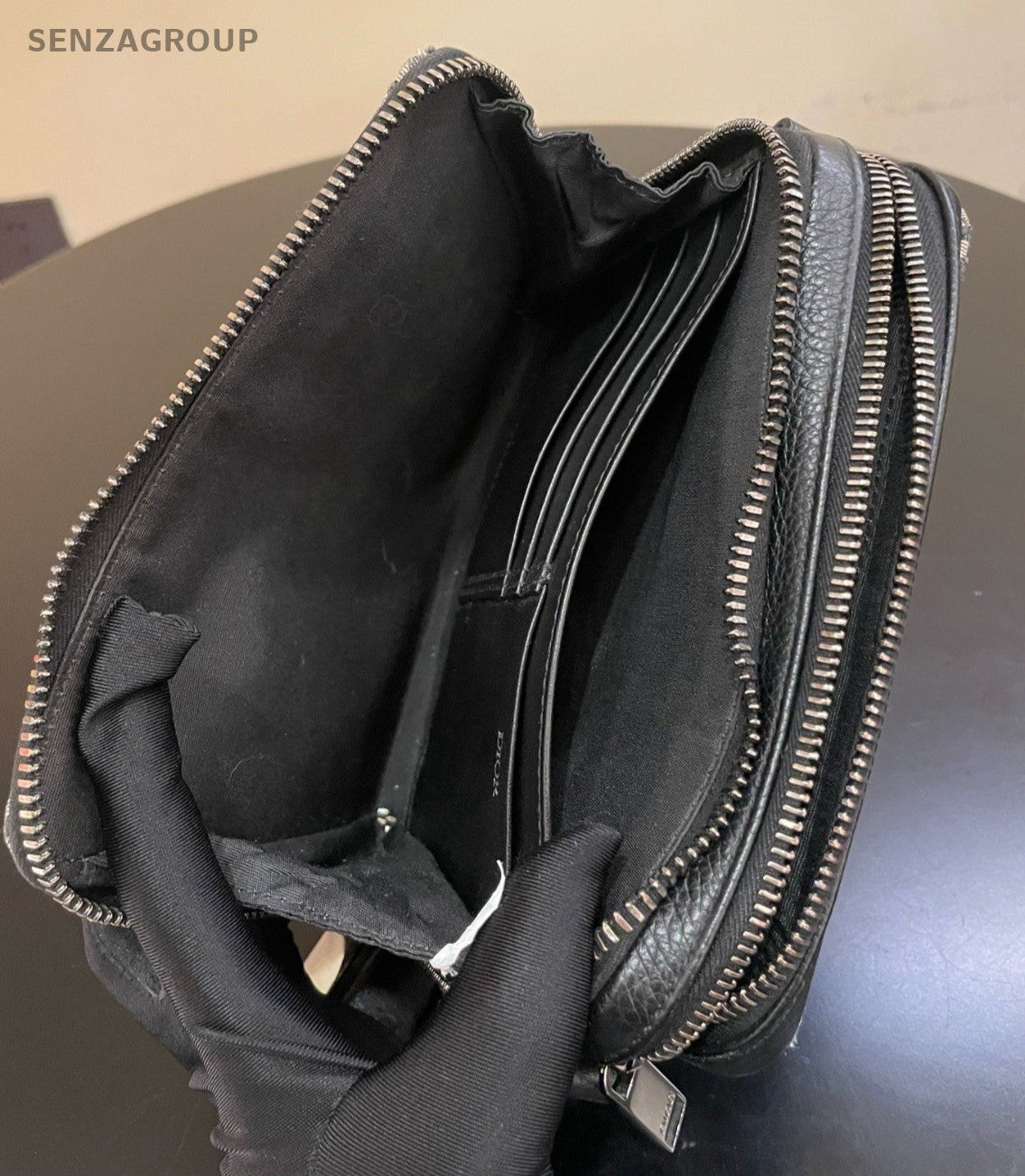 Christian Dior Oblique 2Way Shoulder Bag Crossbody Black Silver Used Women