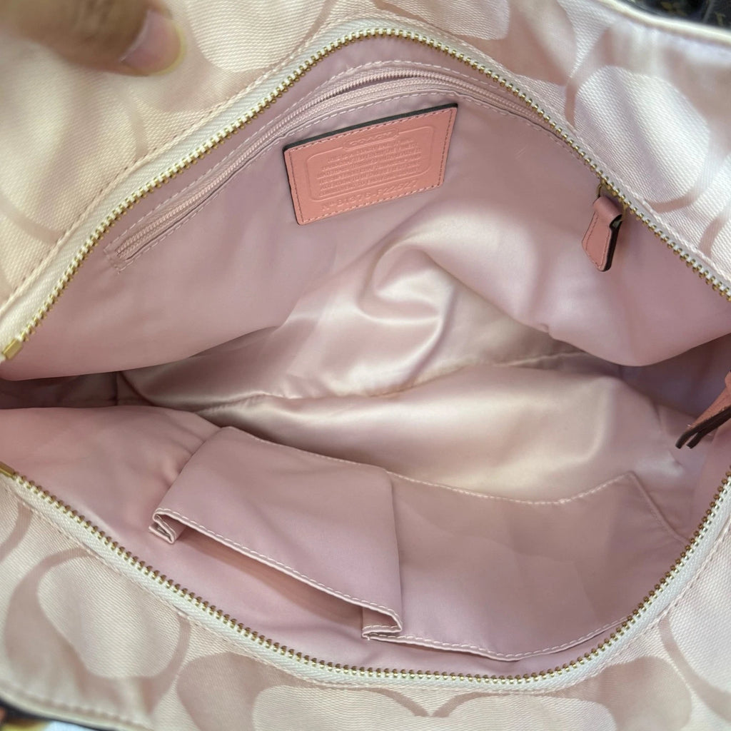 Coach Women Pink Tote Handbag