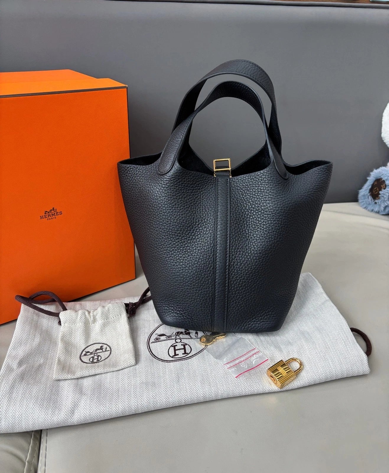 Hermès Picotin 18 Handbag Black Women Classic