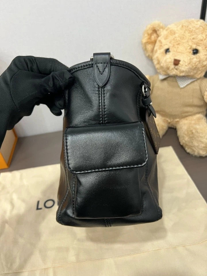 Louis Vuitton Black Small Carryall Cargo Tote Bag For Women