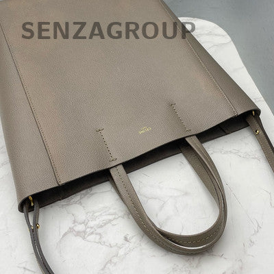Celine Cabas Tote Grey Bucket Bag Women's Classic Shoulder Handbag
