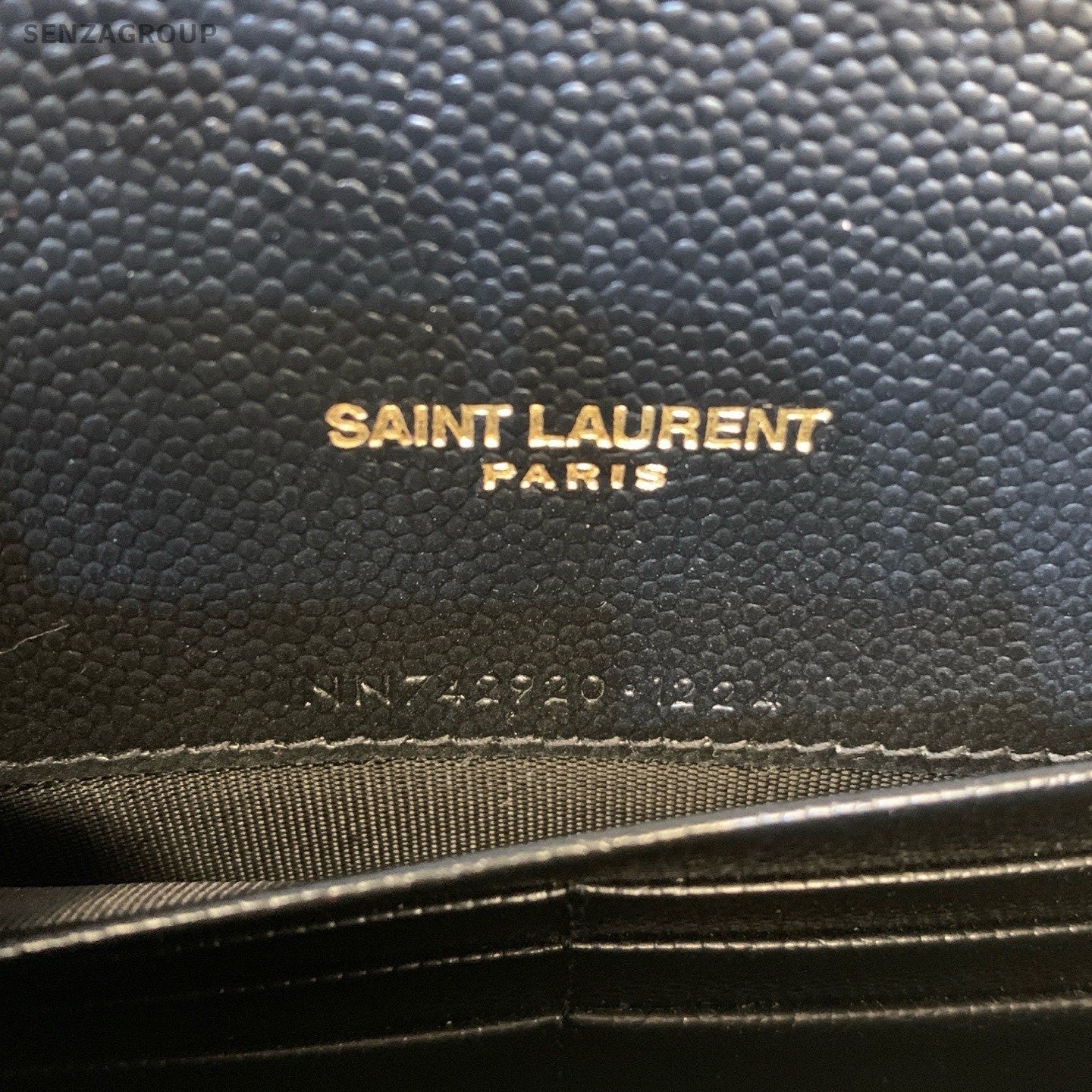 Saint Laurent Chain Shoulder Bag Crossbody Black Gold Used Women Classic