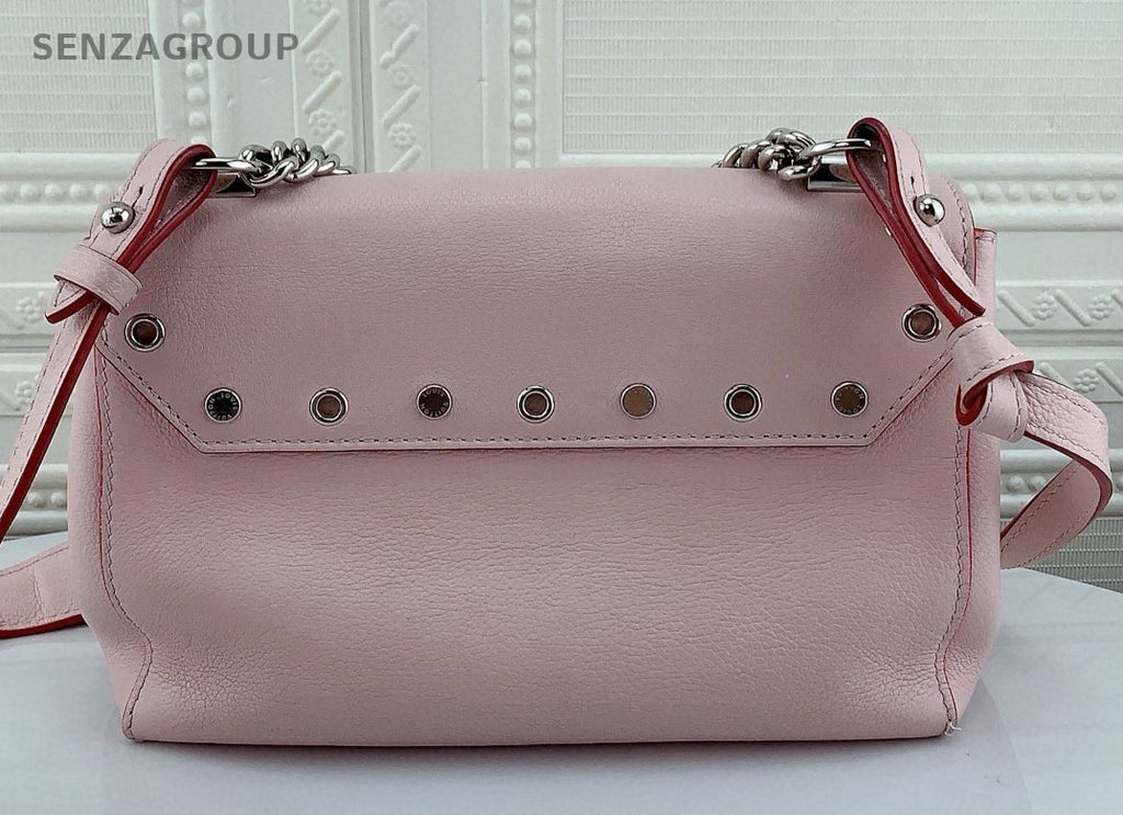 Louis Vuitton Lockme PM Shoulder Bag Crossbody Pink Silver Used Women Classic