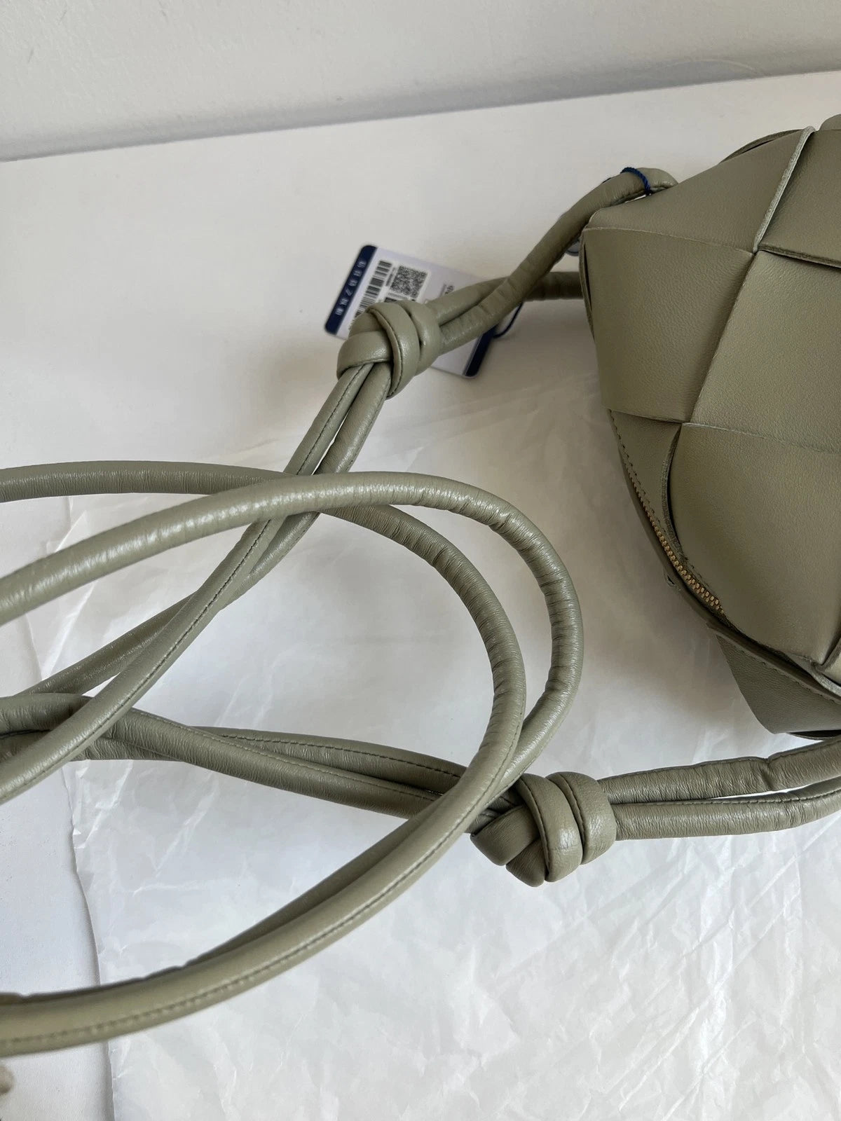 Bottega Veneta Brick Camera Bag Shoulder Crossbody Bag Green Women Classic