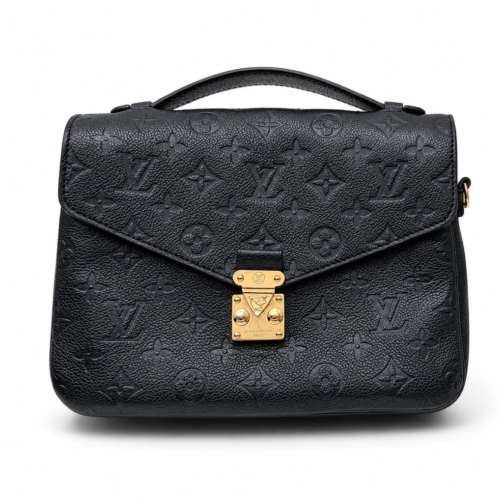 Louis Vuitton Pochette Metis Monogram Empreinte Black Shoulder Bag Crossbody