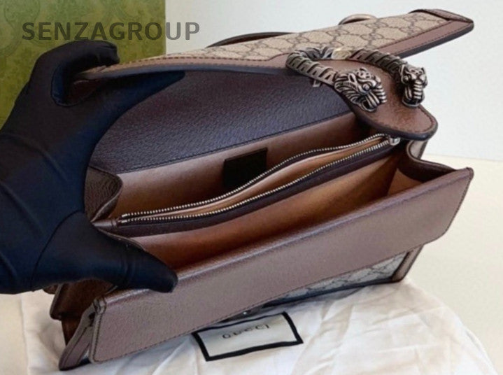 Gucci Dionysus MM Top Handle Shoulder Bag Brown Women Almost Brand New