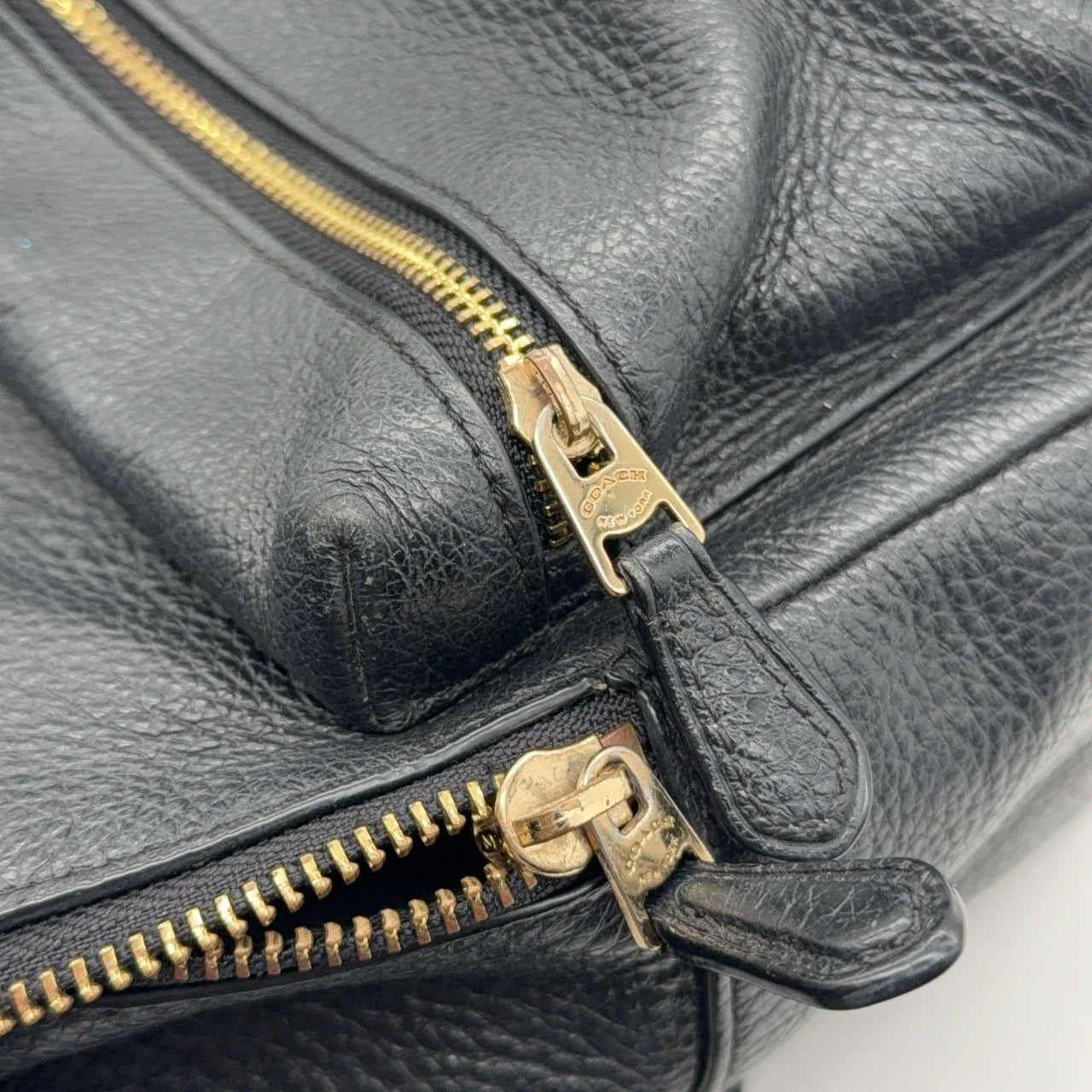 Coach Charlie 19 Logo Grain Leather Black Backpack For Women