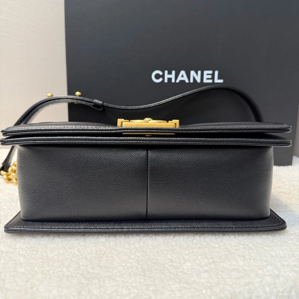 Authentic CHANEL Calfskin LeBoy Shoulder Bag For Women Pre-owned