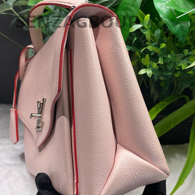 Louis Vuitton Lockme Messenger Bag Pink Silver Hardware Women's Fashion