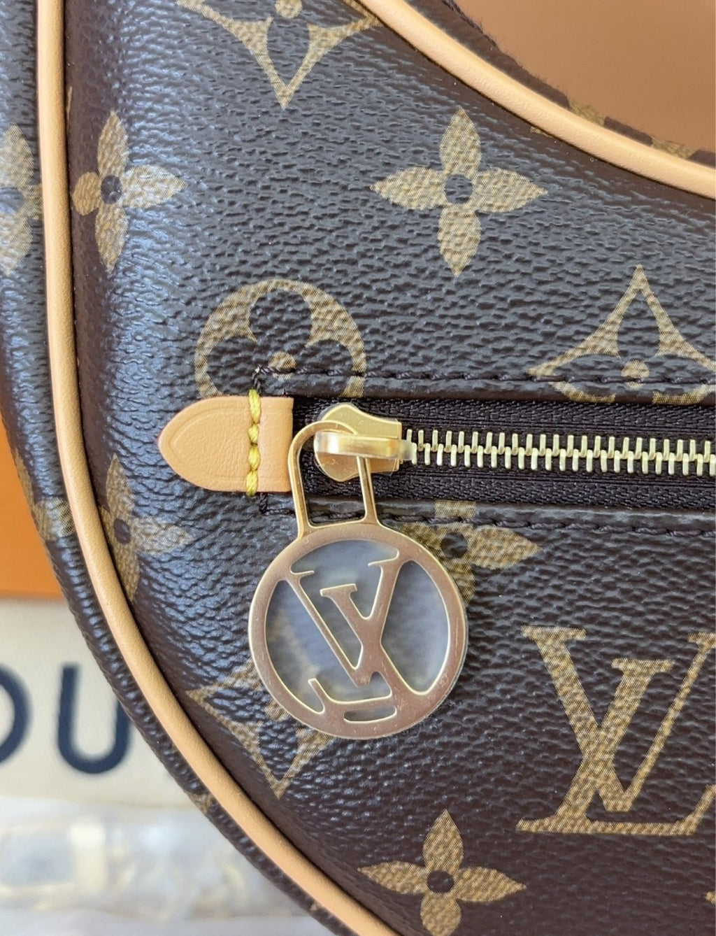 Louis Vuitton Monogram Pochette Accessoires Brown Gold Women's Classic Bag