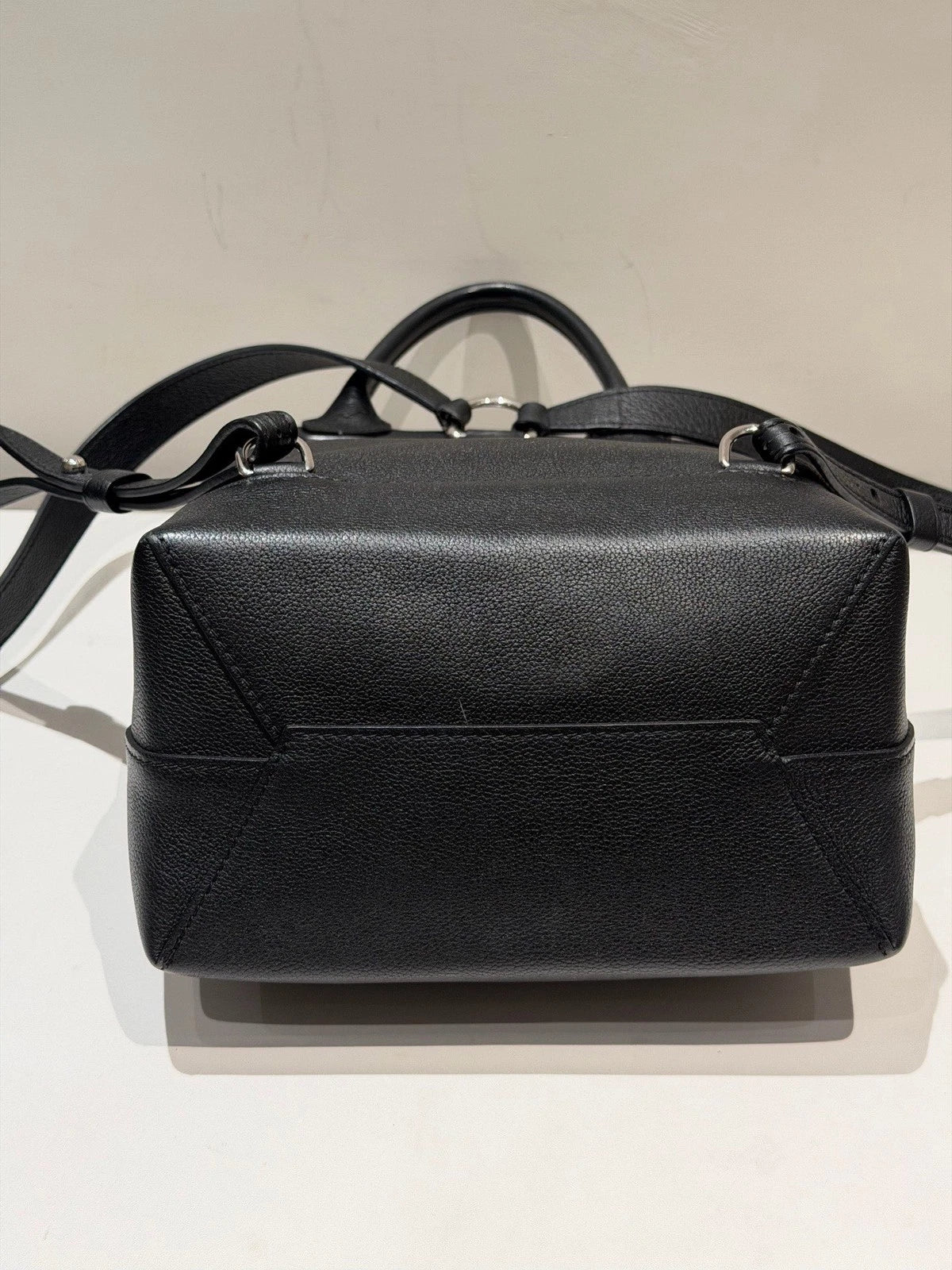 Louis Vuitton Lock Me Backpack Black Silver Unisex Adults Classic