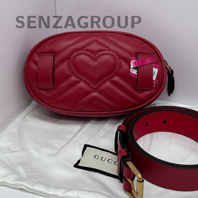 Gucci Red Gold Marmont Shoulder Crossbody Bag Classic Fashion Women