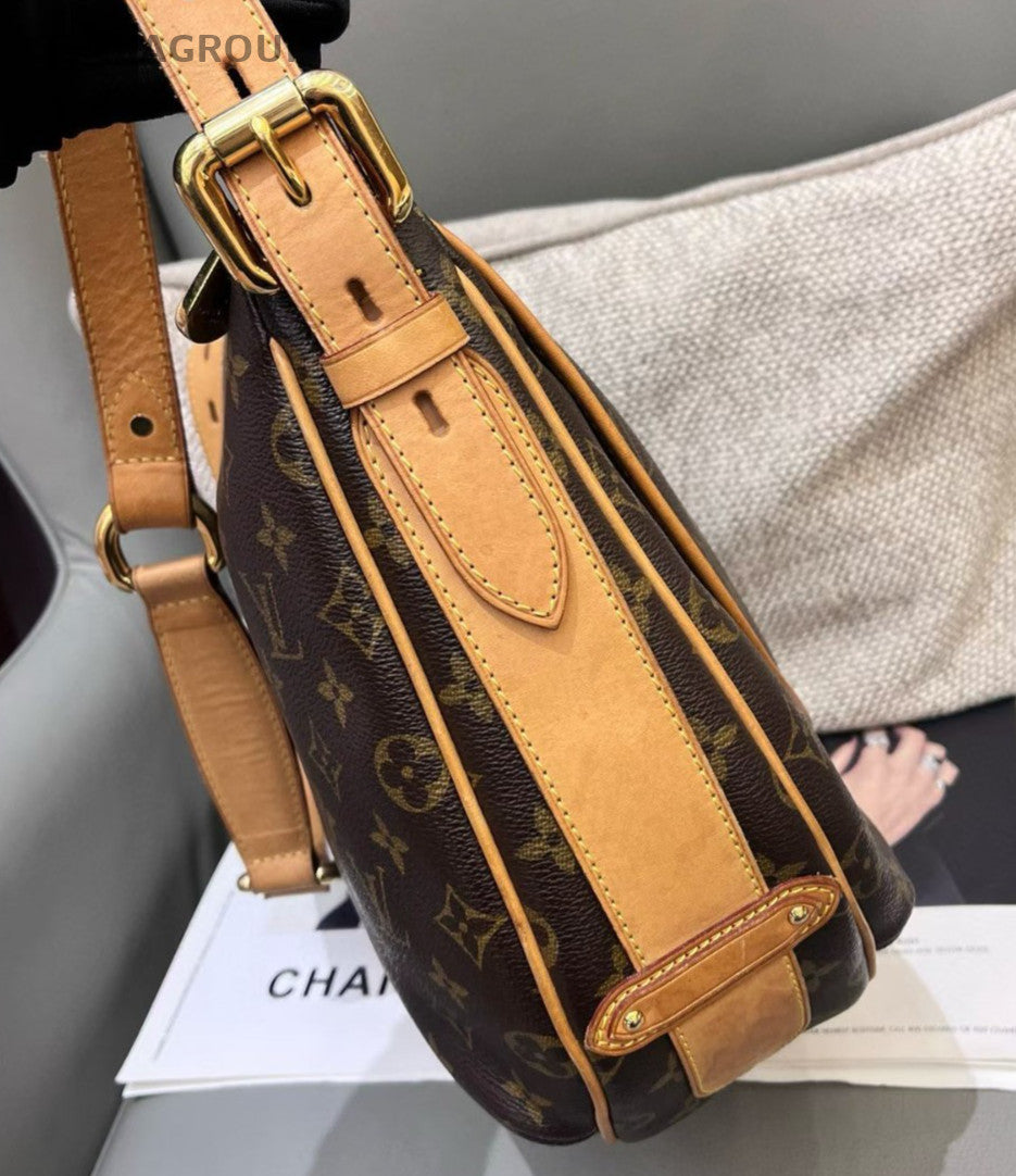 Louis Vuitton Tulum Monogram Crossbody Shoulder Bag Brown Gold Women Classic