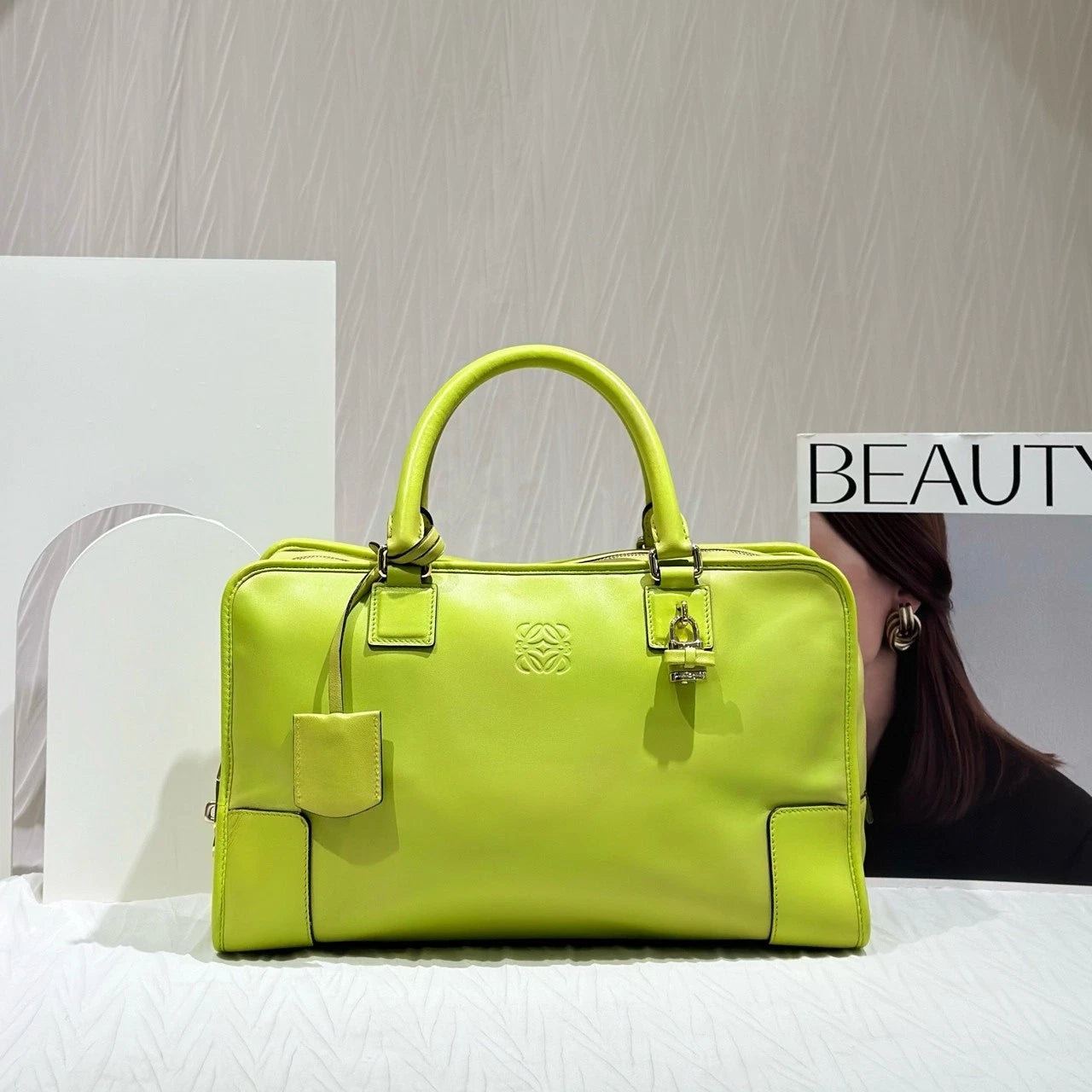 Loewe Amazona36 Leather Handbag For Women