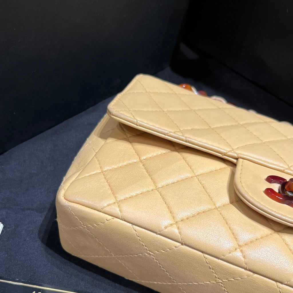 CHANEL Pre-owned CF Chain Leather Shoulder Crossbody Bag For Women