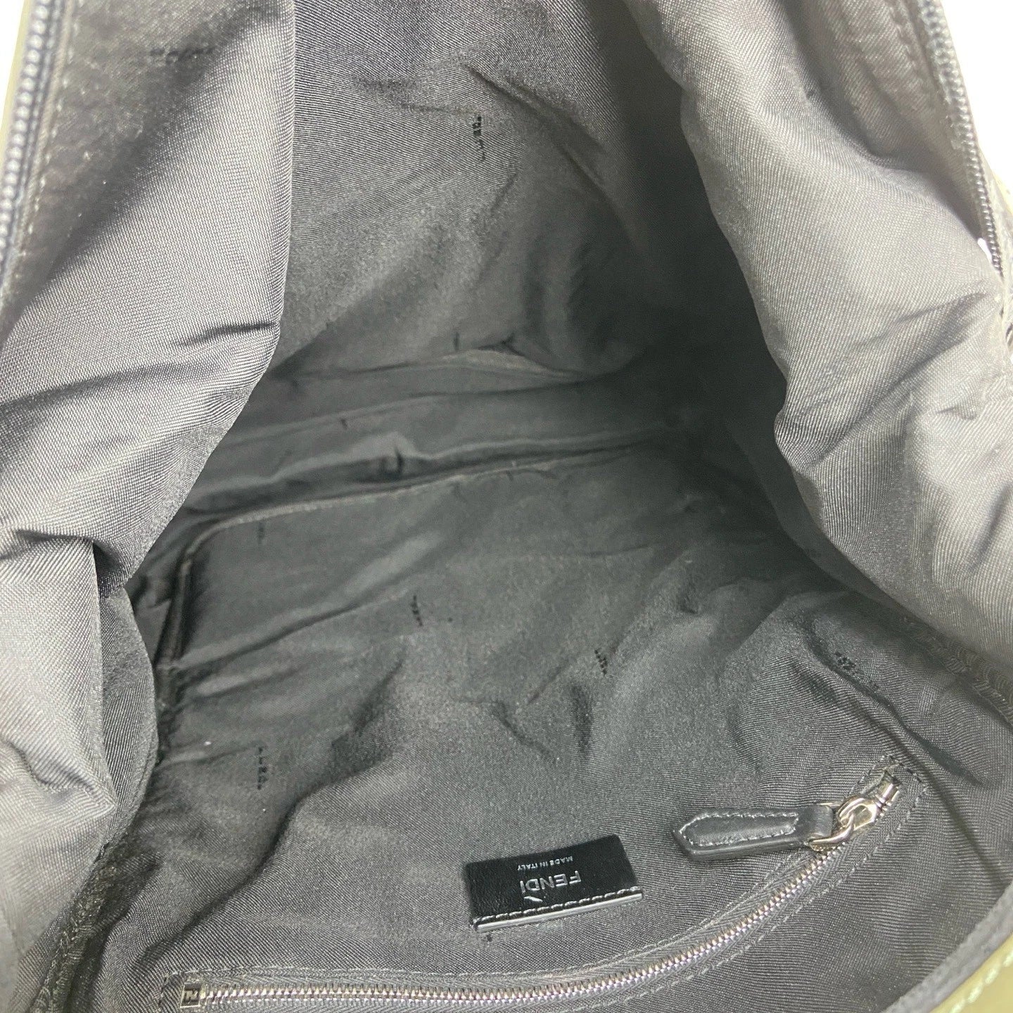 FENDI Nylon Leather Patchwork Monster Backpack For Women