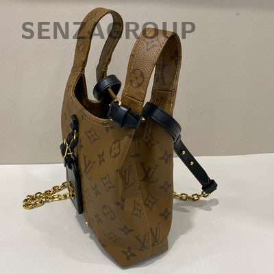 Louis Vuitton Monogram Atlantis BB Bucket Bag with Chain Strap