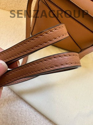 Loewe Puzzle Mini Bag in Caramel Calfskin Leather - Shoulder Crossbody