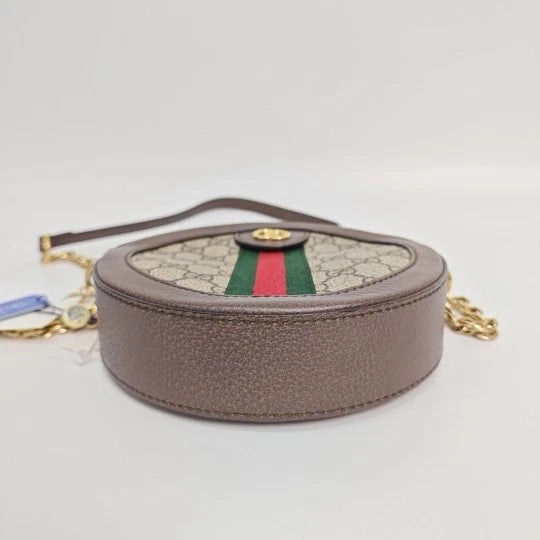 Gucci Ophidia GG Supreme Canvas Round Chain Crossbody Bag For Women