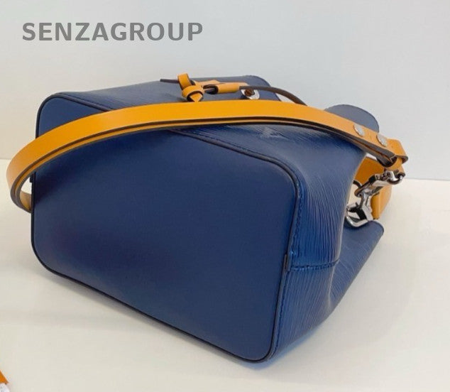 Louis Vuitton NeoNoe BB Epi Leather 2way Shoulder Handbag Women Blue Yellow