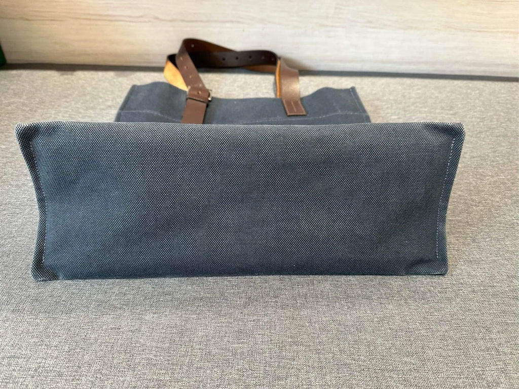 Hermes Large Canvas Tote Shoulder Shopping Bag For Women