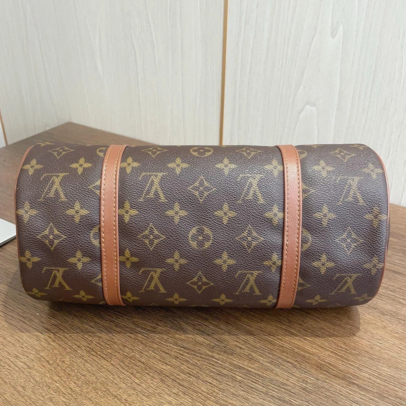 Louis Vuitton Papillon30 Pouch Monogram Canvas 2-Way Handbag Shoulder Bag
