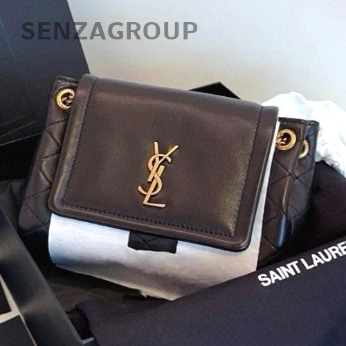 YSL Saint Laurent mini Nolita Diamond pattern Chain Strap Crossbody Brand NEW