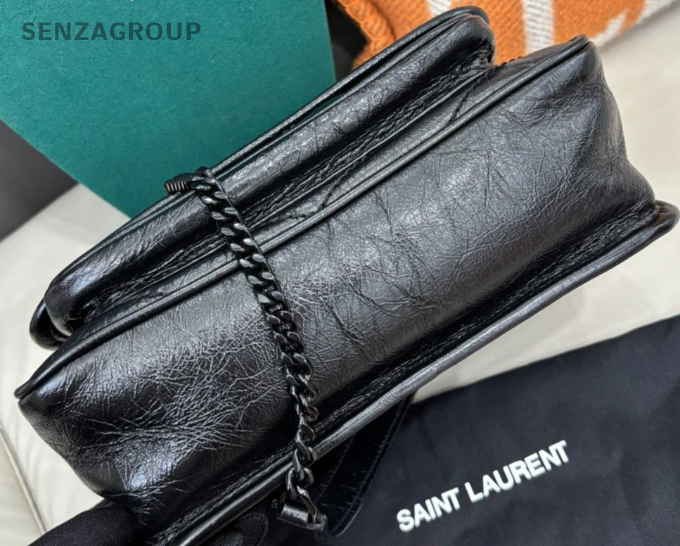 Saint Laurent So Black Niki PM Chain Shoulder Bag Black Used Women Classic