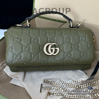 Gucci GG Milano Mini Green Chain Crossbody Shoulder Bag Classic Women
