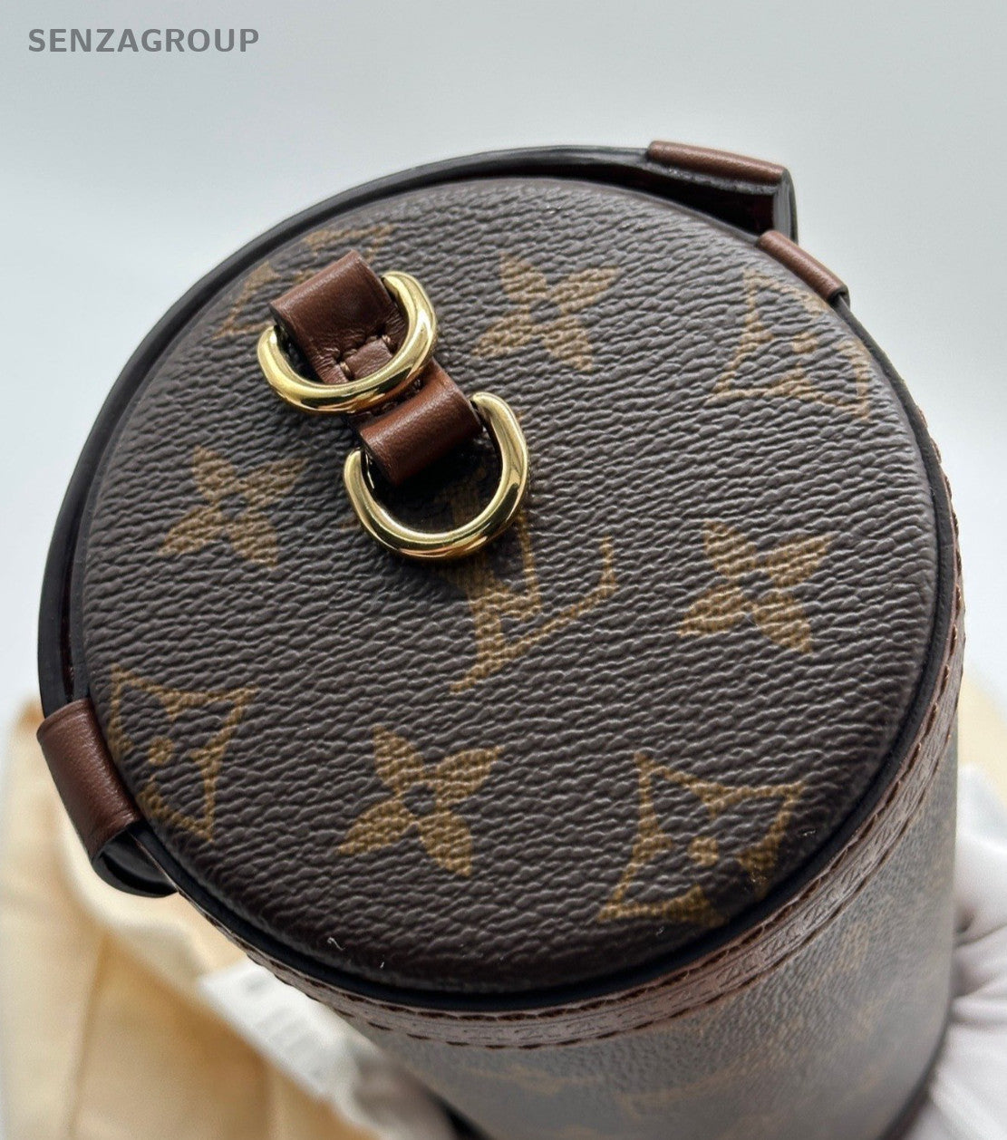 Louis Vuitton Papillon Trunk Monogram Crossbody Brown Gold Used Women Classic