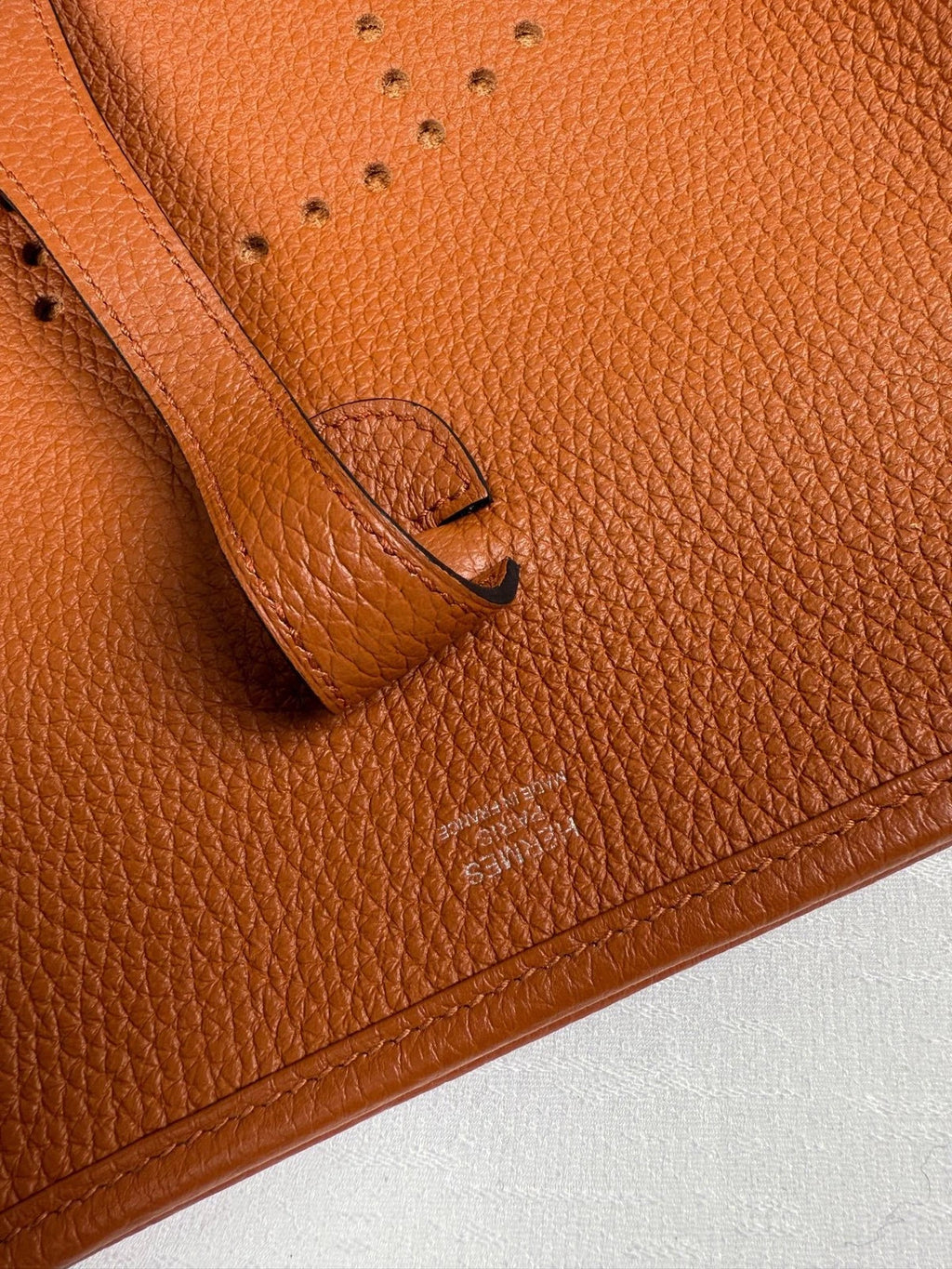 Hermes Evelyne Brown TC Leather Silver Hardware Shoulder Bag For Women