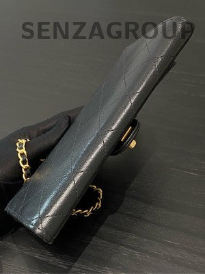 Chanel Black Gold Pearl WOC Chain Crossbody Bag - Classic Women's Fashion