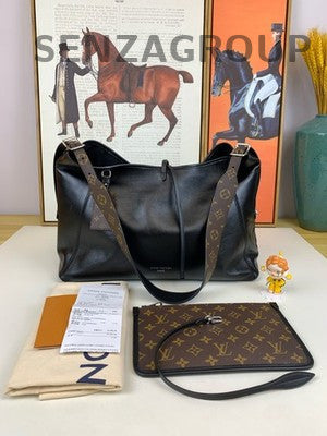 Louis Vuitton Carryall Vibe Shoulder Crossbody Bag Medium Size