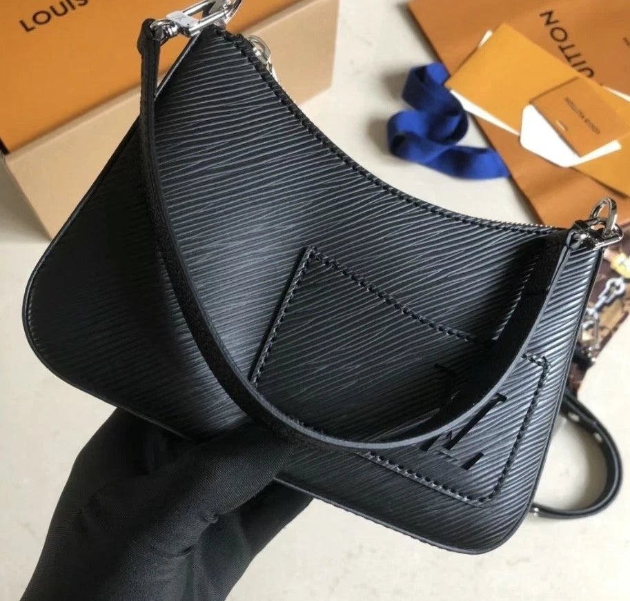 Louis Vuitton Marelle Epi Black Shoulder Bag Crossbody Excellent