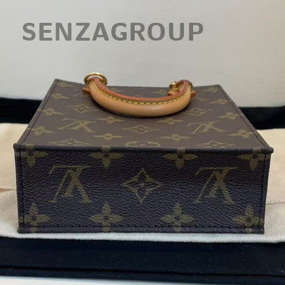Louis Vuitton Monogram Tote Handbag Shoulder Bag Brown Classic Women