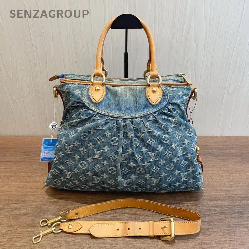 SJ0001 Louis Vuitton Baggy Tote Bags Monogram Denim Neo Cabby