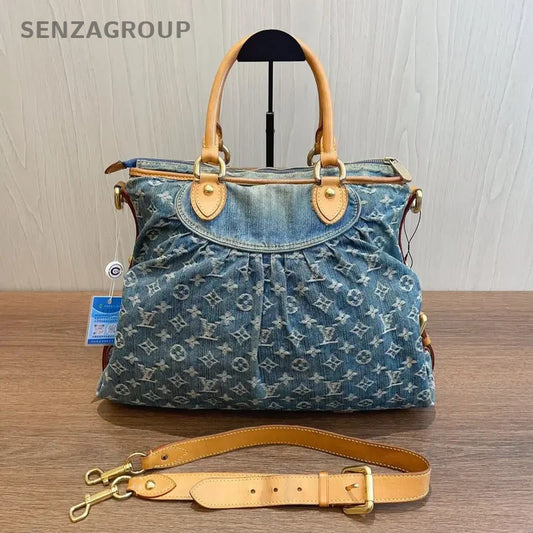 SJ0001 Louis Vuitton Baggy Tote Bags Monogram Denim Neo Cabby