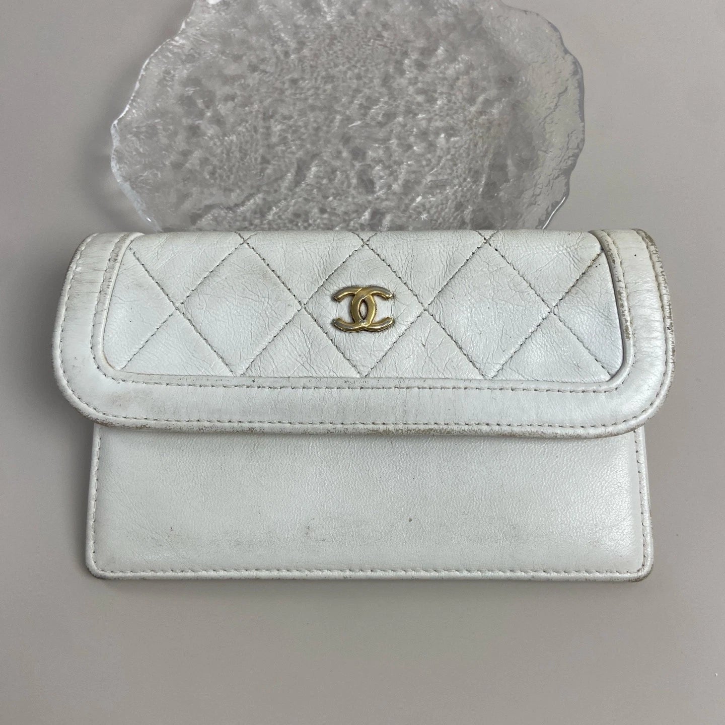 CHANEL Women's Slim Mini Card Wallet Small Purse Pouch