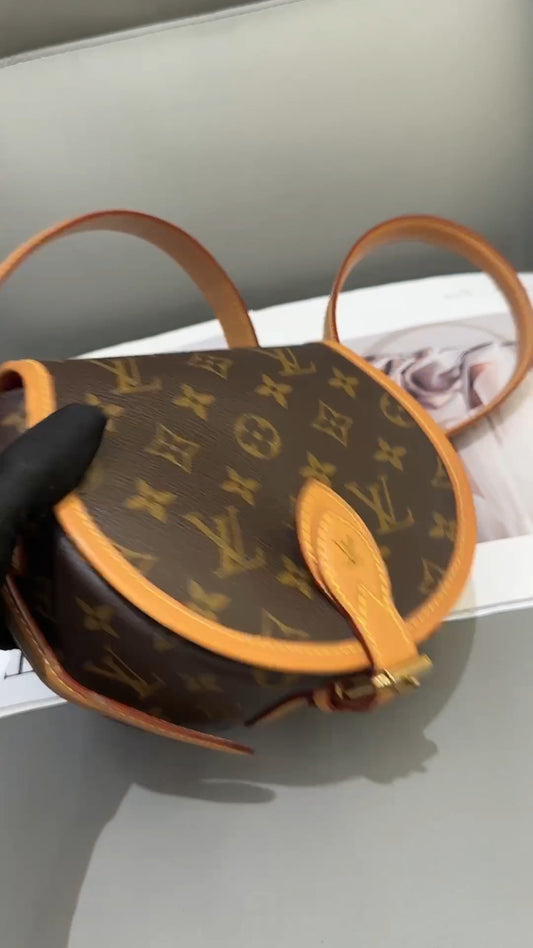 Louis Vuitton Tambourine Saddle Monogram Shoulder bag Women Brown Crossbody