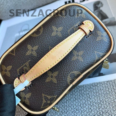 Louis Vuitton Monogram Nice Nano Zippy Cosmetic Pouch Brown Gold